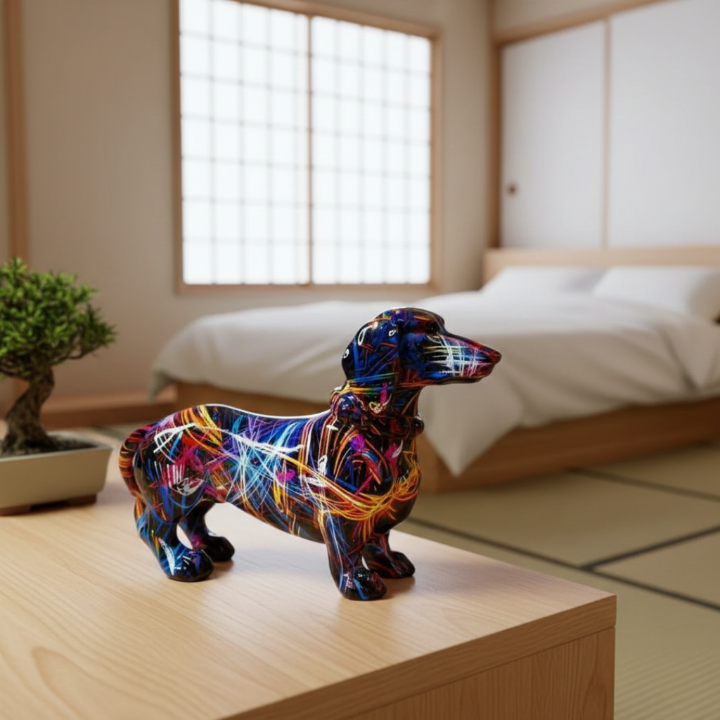 Dachshund Dog Figurine Decor For Home Or Office Display | Temsk