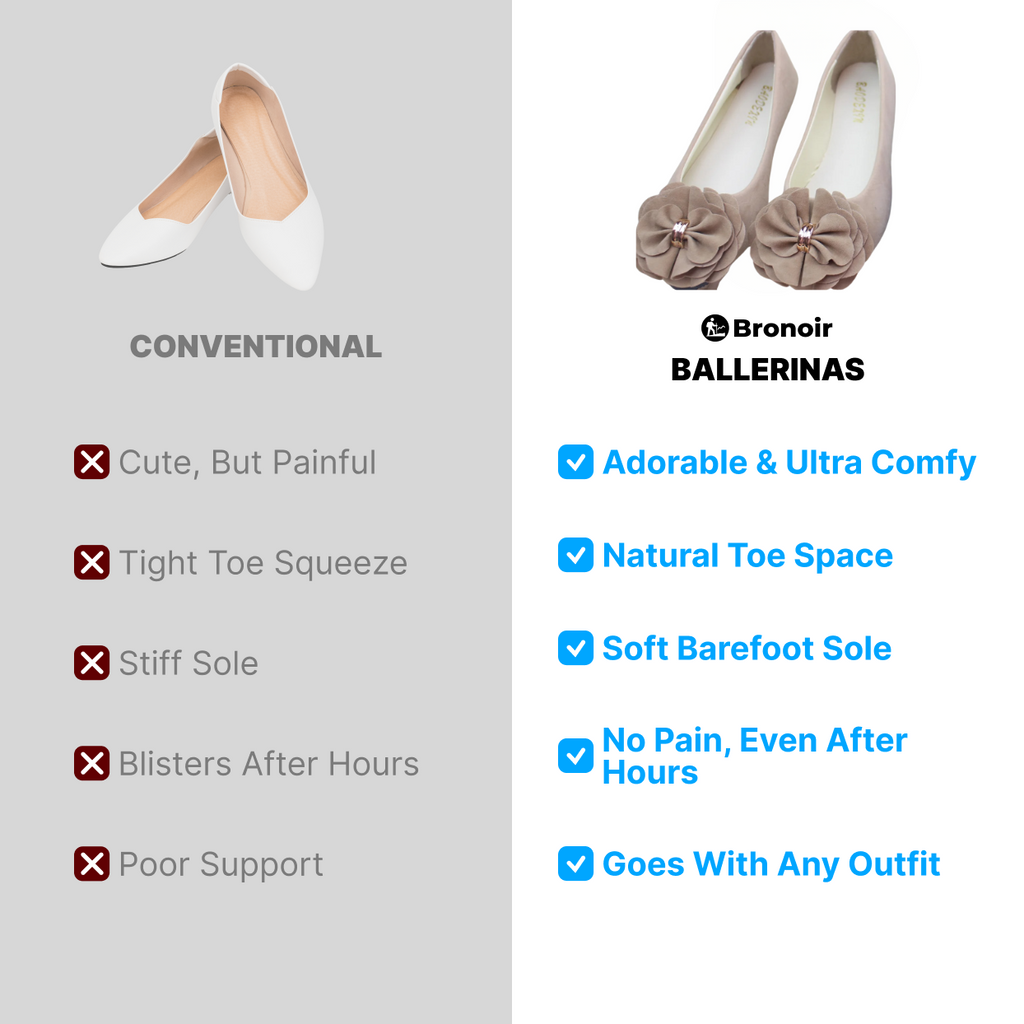 Temsk Nola Cozy - Elegant & Supportive Ballerinas for Daily Comfort