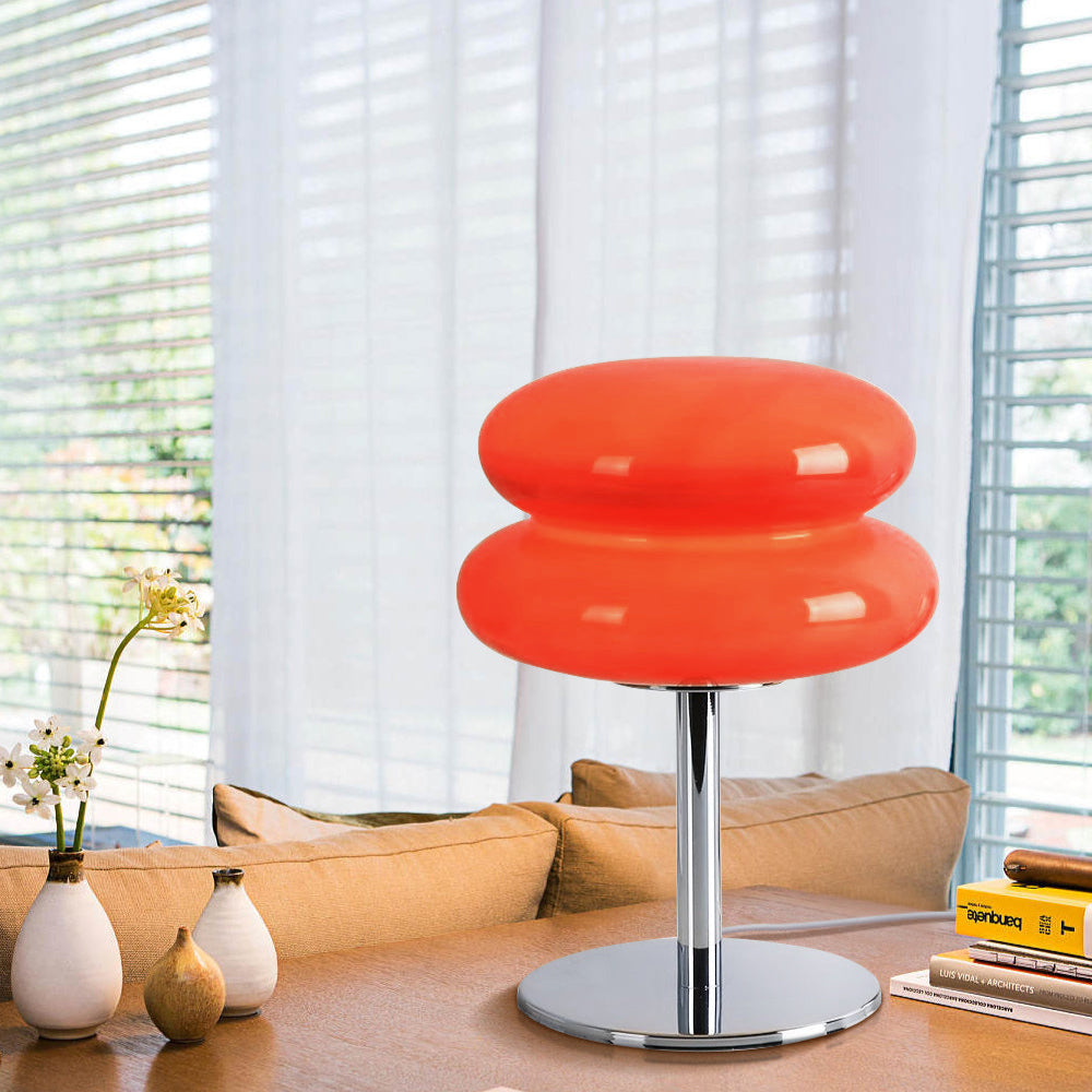 Aurelia Italian Glass Egg Table Lamp With Ambient LED Lighting | Temsk