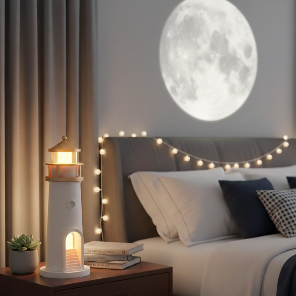 Night Light Projection With Speaker For Cozy Home Ambience | Temsk