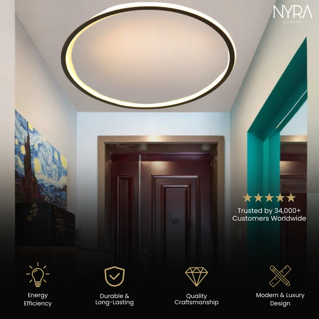 LumaEdge Slim LED Ceiling Lamp For Modern Interiors With Minimalist Glow | Temsk