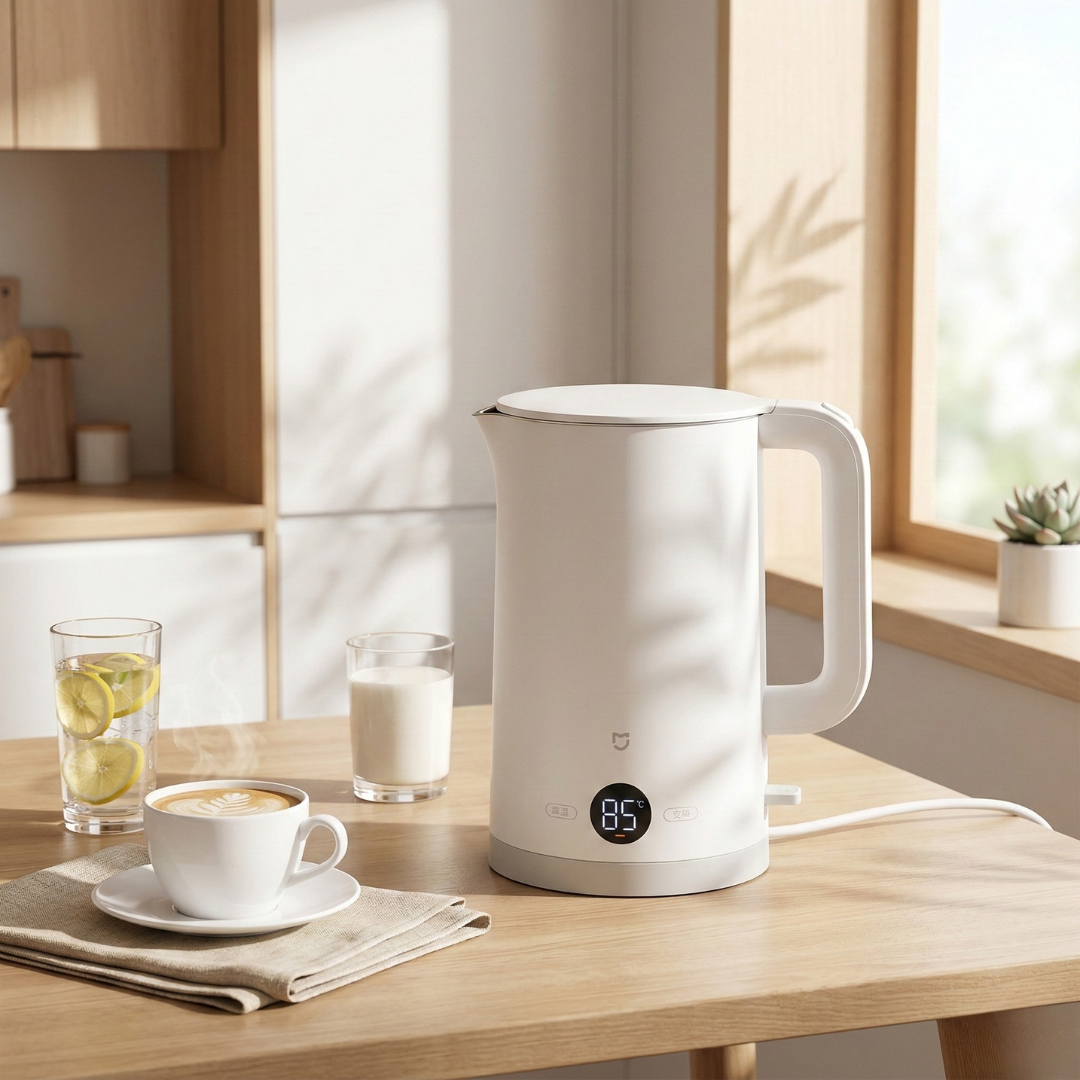 Stainless Steel Electric Kettle 1.7L Capacity For Home Kitchen | Temsk