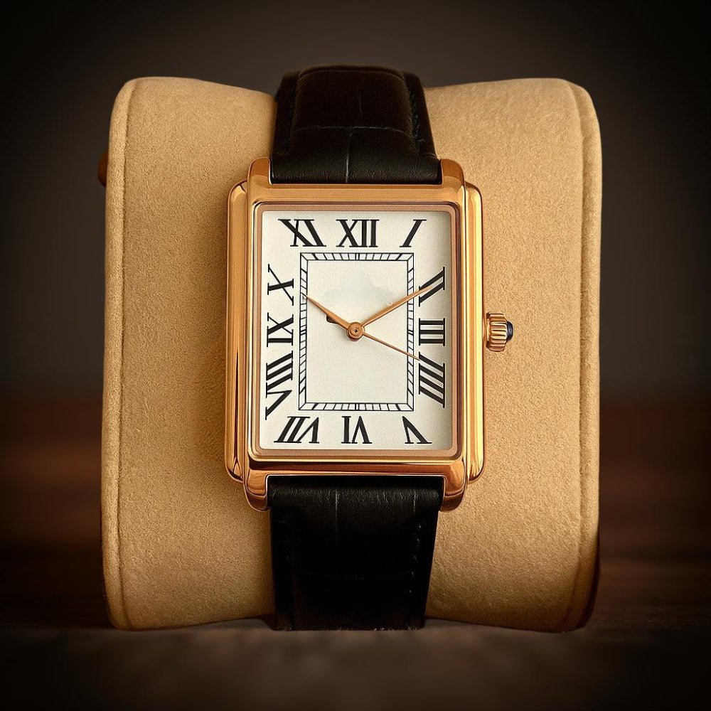 Men's Square Analog Dress Watch With Retro Style For Everyday Wear | Temsk