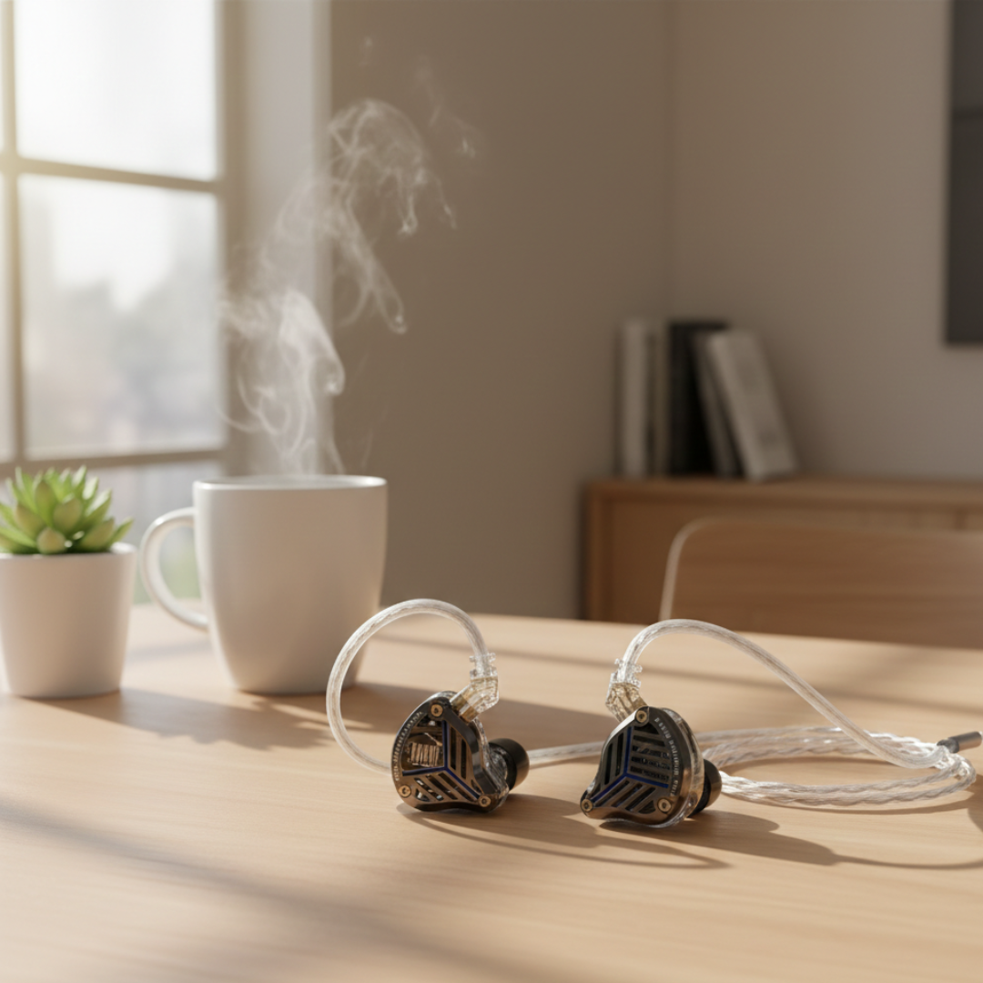 Auriculares com fios Hi-Fi Temsk para reprodução de música de alta qualidade