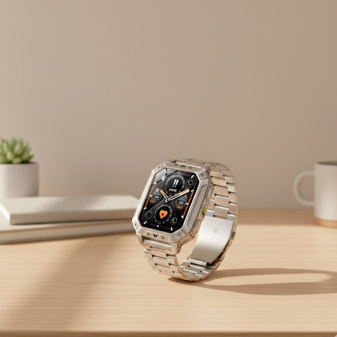 Outdoor Fitness Smartwatch With AMOLED Display, Waterproof Activity Tracker | Temsk