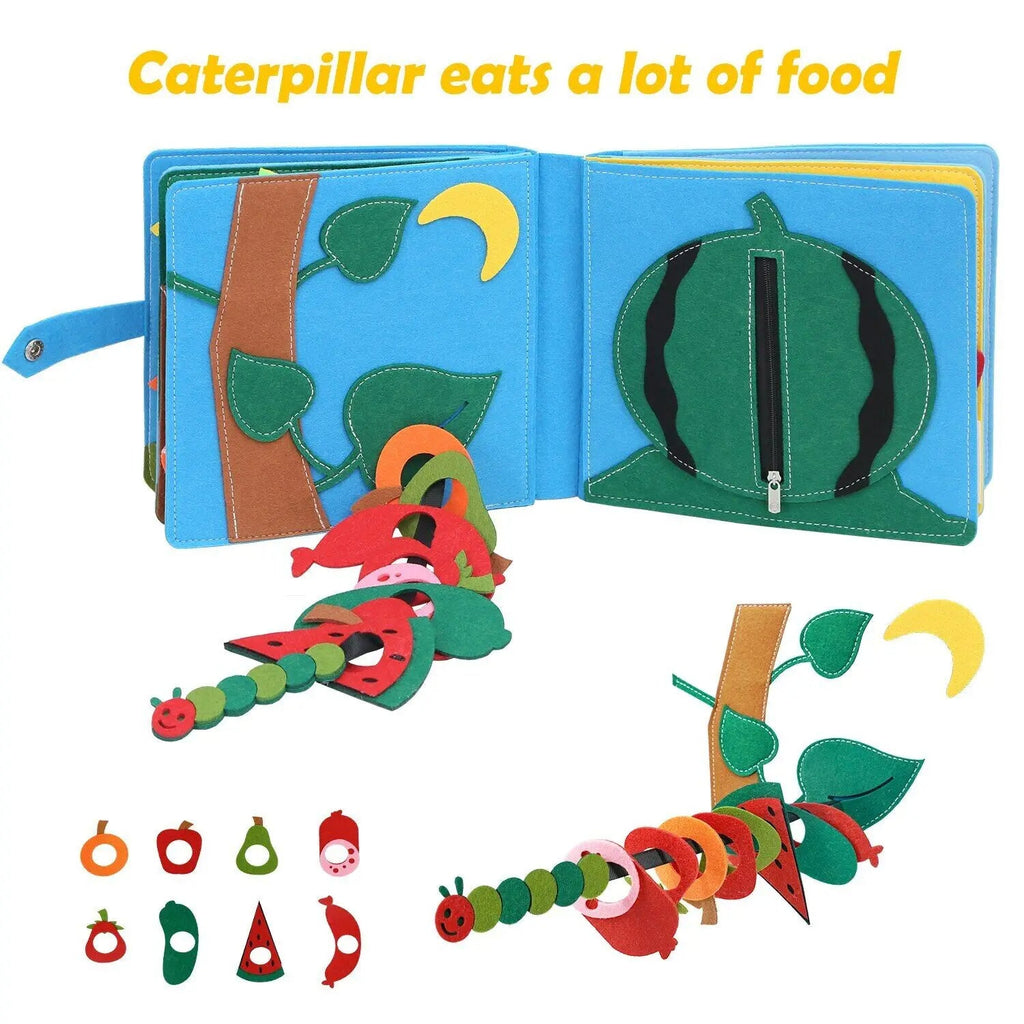 LumaNest Farm Life Felt Quiet Book For Babies With Fruit And Animals | Temsk