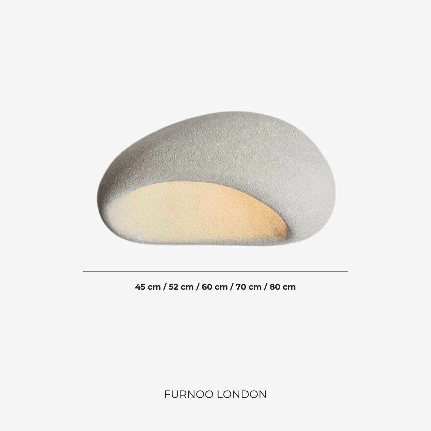 Wabi Sabi Inspired Metal Ceiling Lamp With Warm Lighting | Temsk