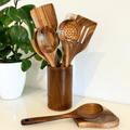 Sustainable TerraWood Wooden Utensil Set For Cooking | Temsk