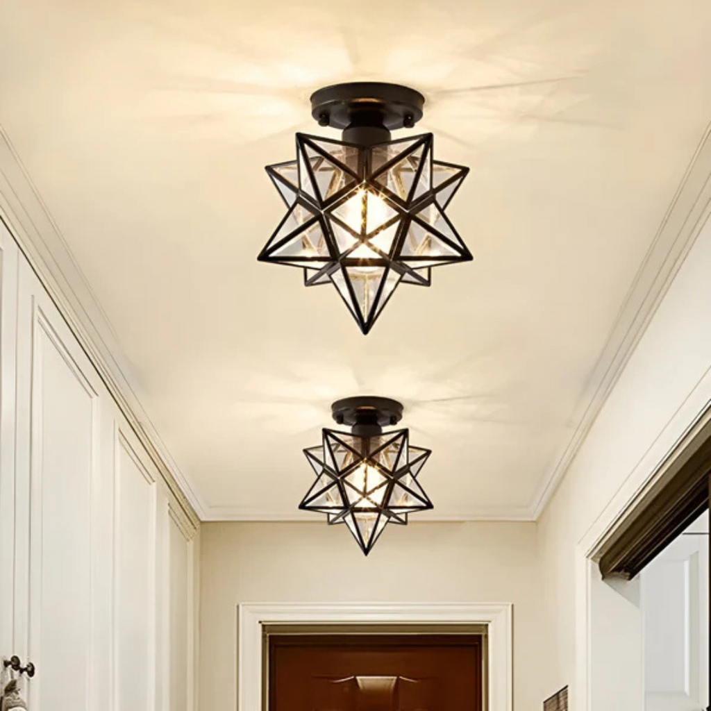 Xelio LED Deckenlampe geometrisches Stern-Design Leuchte | Temsk