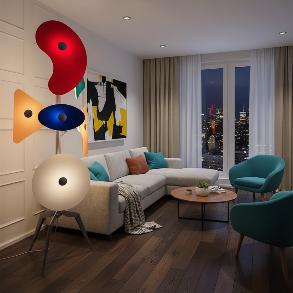 Colour Changing LED Floor Lamp For Modern Living Spaces | Temsk