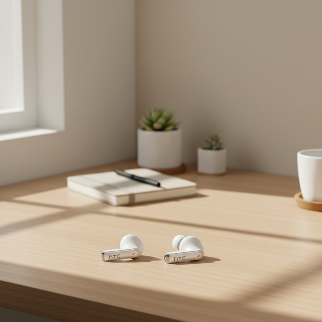 Wireless Earbuds With Touchscreen Case By HTC NE70 | Temsk