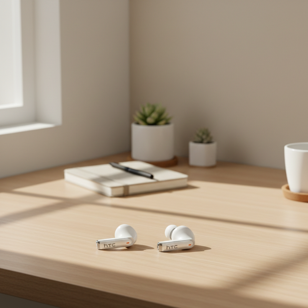 Wireless Earbuds With Touchscreen Case By HTC NE70 | Temsk