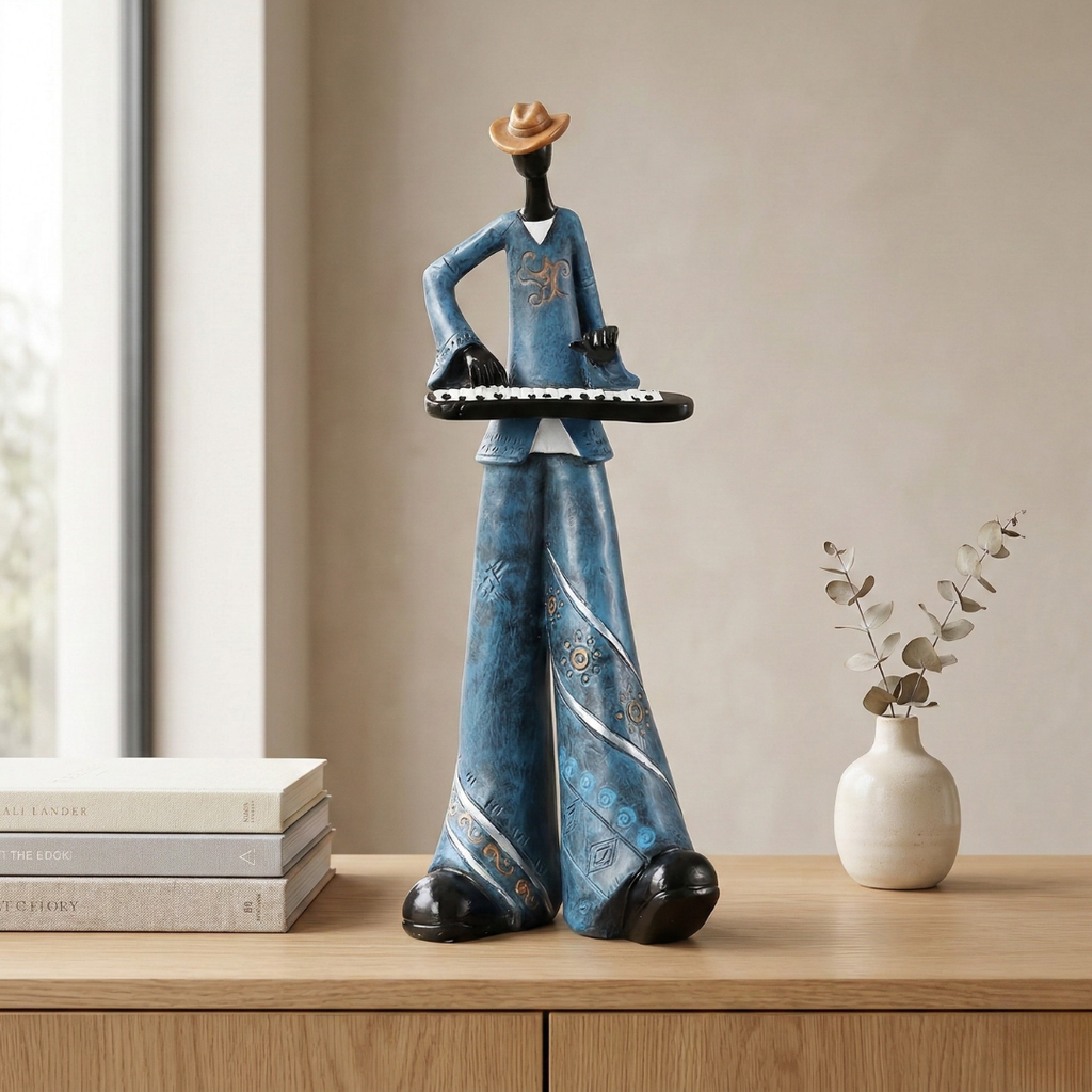 Elegant Abstract Jazz Music Resin Sculpture Figurine | Temsk