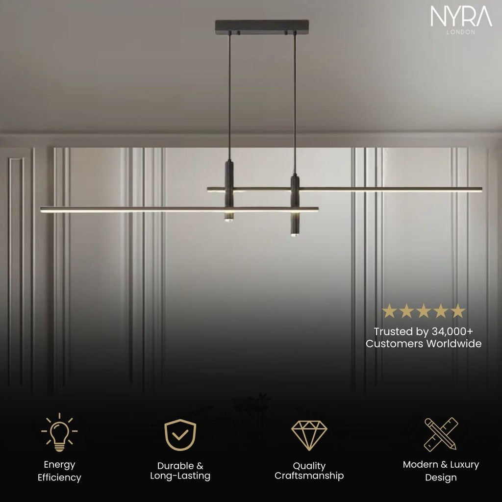 DuoLux Global LED Lamp with 90 to 260 Volt Range Iron and Acrylic Construction | Temsk