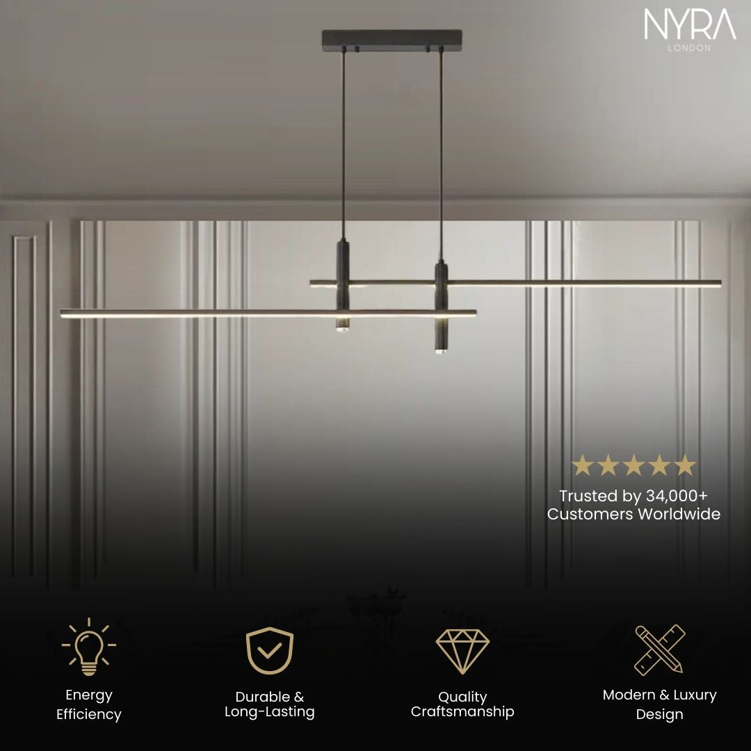 DuoLux Global LED Lamp with 90 to 260 Volt Range Iron and Acrylic Construction | Temsk