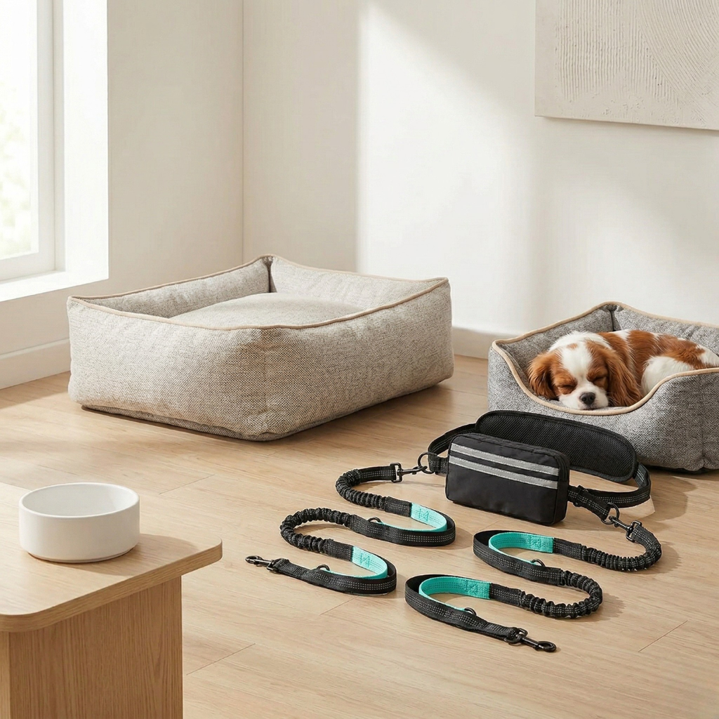 Hands-Free Dog Leash With Pouch For Everyday Walks | Temsk
