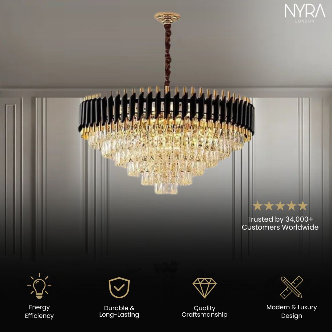 Aurelius Chandelier Collection with Adjustable Cords and Shade Options | Temsk