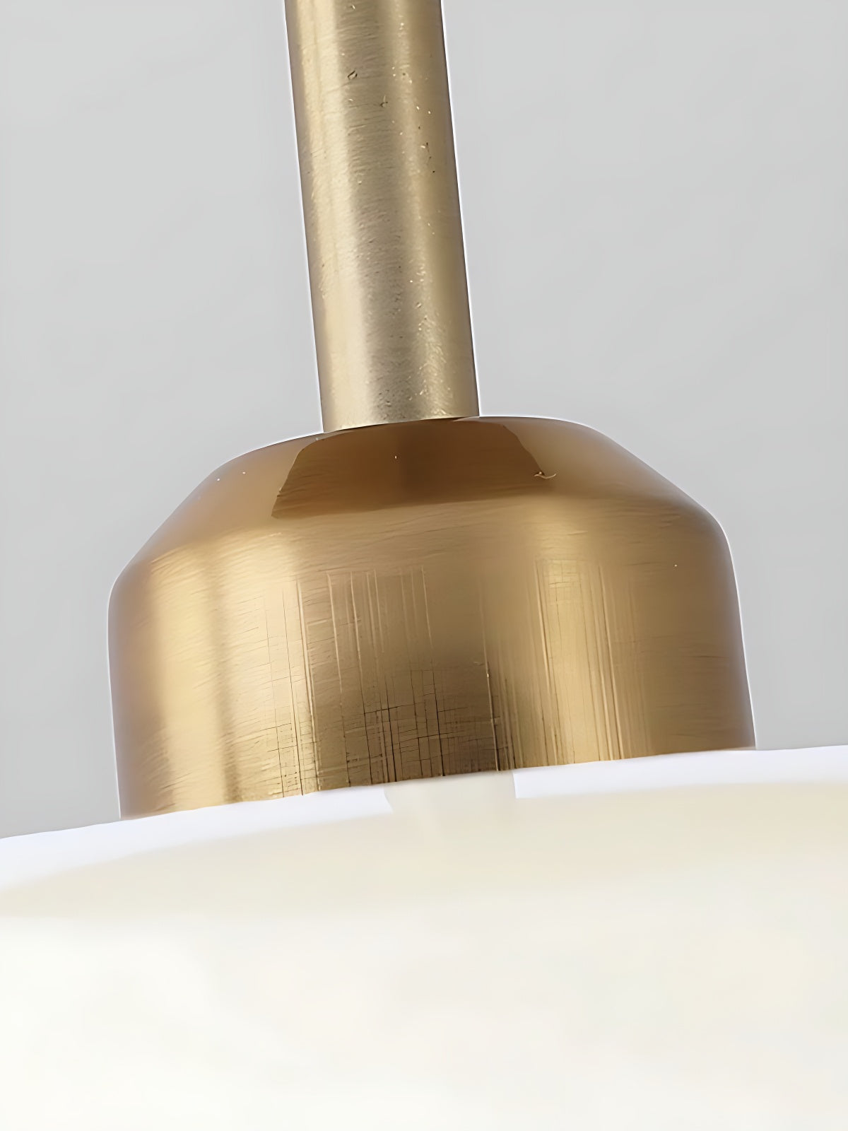 Bauhaus Glass Disk Ceiling Light In Brass Or Chrome Finish, Orange-Yellow Or White Glass | Temsk