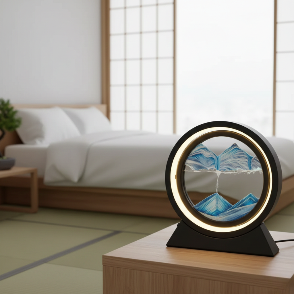 Table Lamp With Moving Sand Art | Temsk