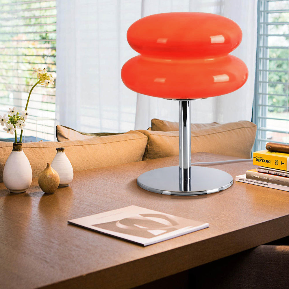 Aurelia Italian Glass Egg Table Lamp With Ambient LED Lighting | Temsk