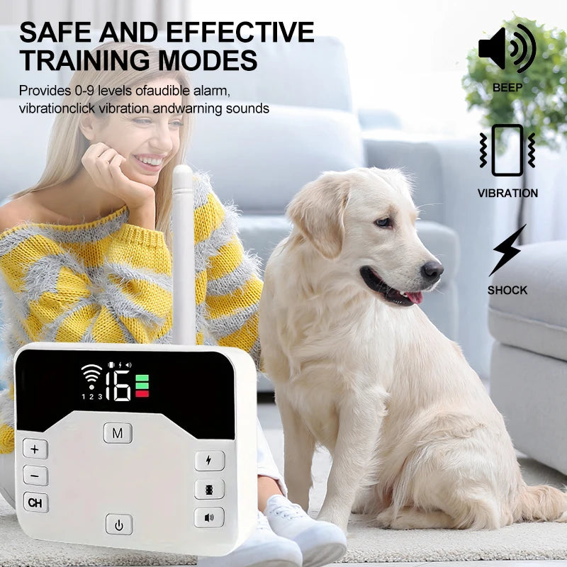 Wireless Dog Fence System With Training Collar For Outdoors | Temsk