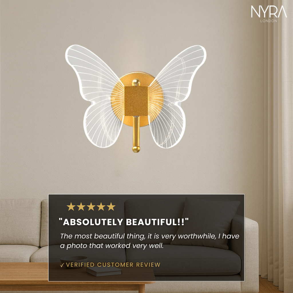 LumaWing Butterfly LED Wall Light Collection With Soft Glow | Temsk