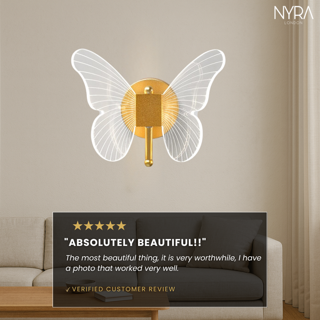 LumaWing Butterfly LED Wall Light Collection With Soft Glow | Temsk