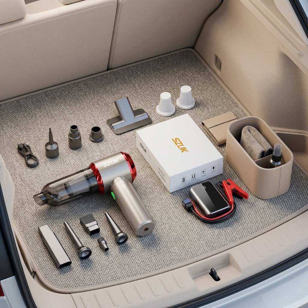 Compact Handheld Car Vacuum Cleaner For Car Interiors | Temsk