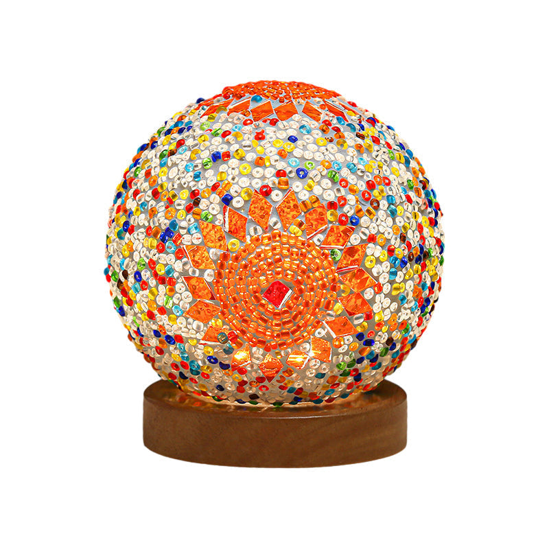 LumaNest Glass LED Table Lamp With Dimmable Glow for Cozy Rooms | Temsk
