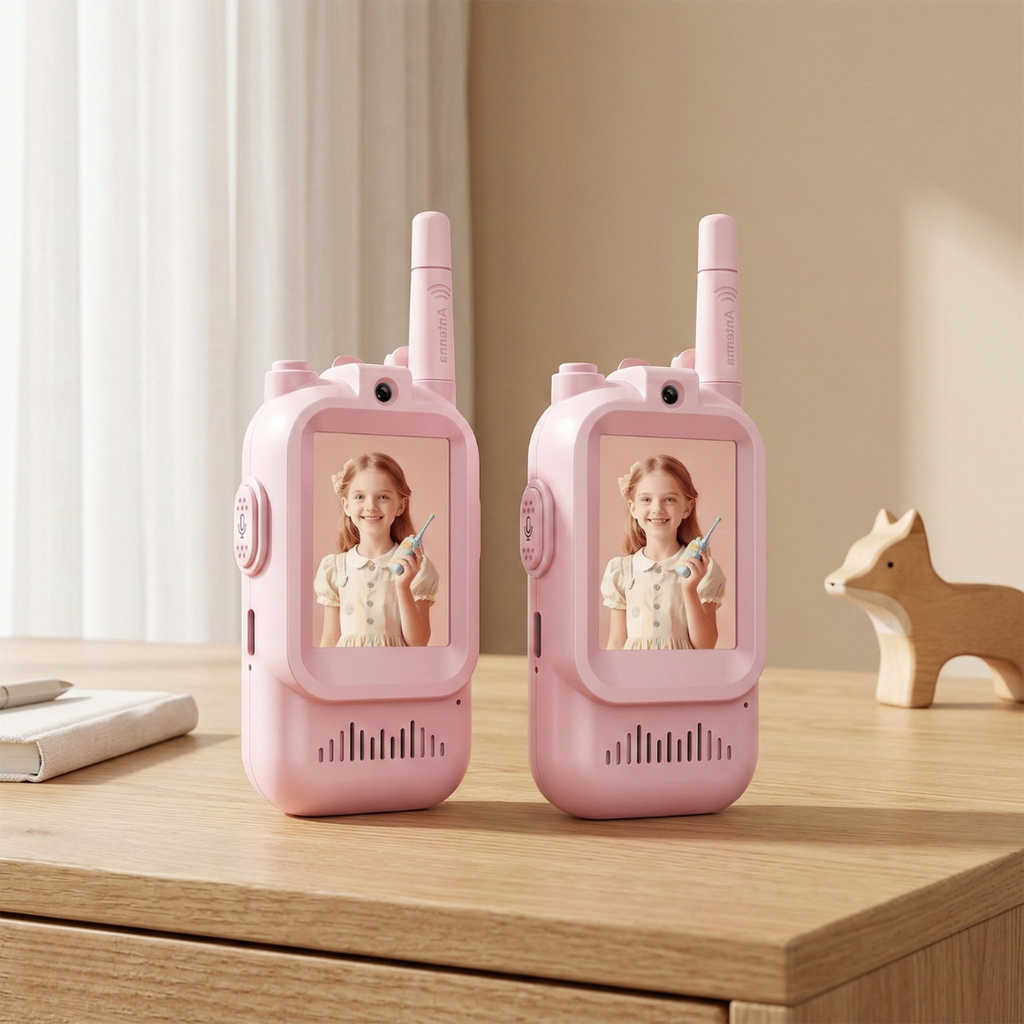 Video Walkie Talkies for Kids Ages 3 to 6 for Playtime Communication | Temsk