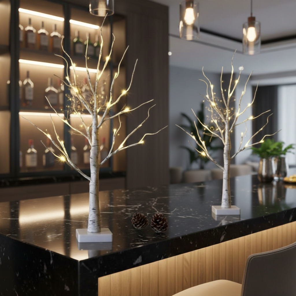 Birch Tree LED Light Decor For Cozy Ambience At Home | Temsk