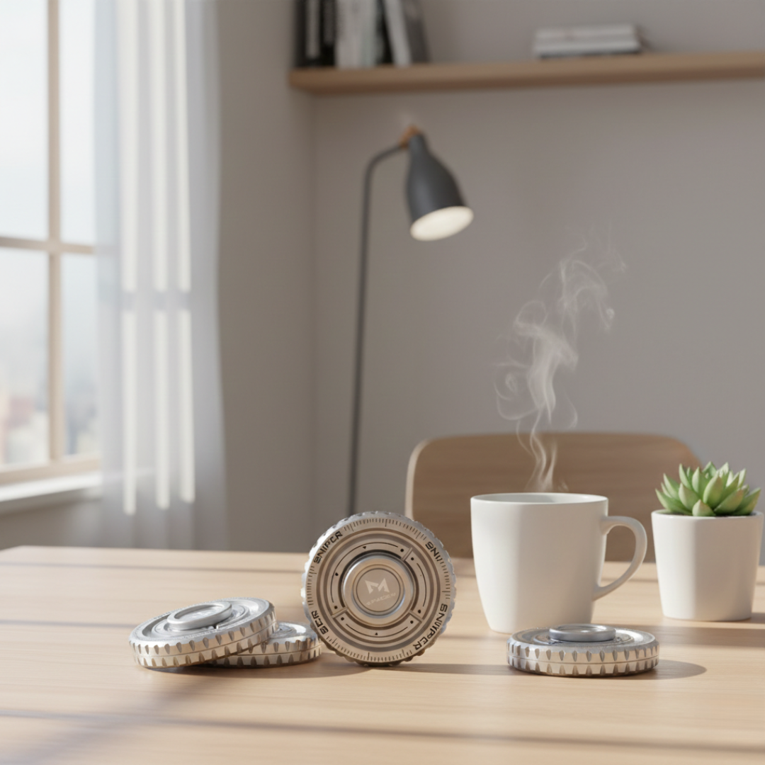 Stainless Steel Fidget Spinner For Adults And Desk Use | Temsk