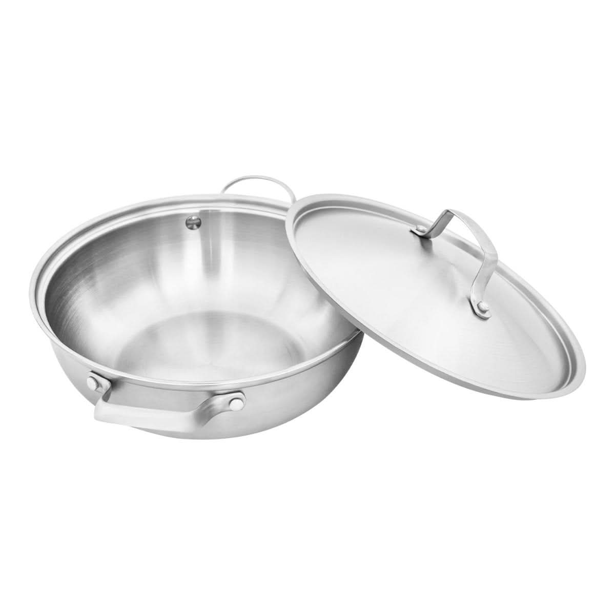 NovaCook Universal Stainless Steel Cooking Pot With Lid For All Stove Types | Temsk