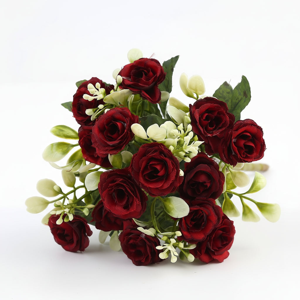 Mother's Day Hanging Rose Basket With Artificial Flowers For Patio Decor | Temsk