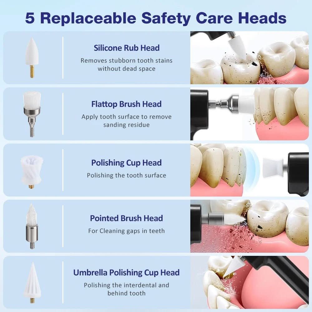 AstraSmile 5-in-1 Wireless Tooth Polisher for Gleaming White Teeth | Temsk