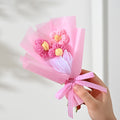 Handmade Mini Wrapped Floral Bouquet For Mother's Day Gift Decor | Temsk