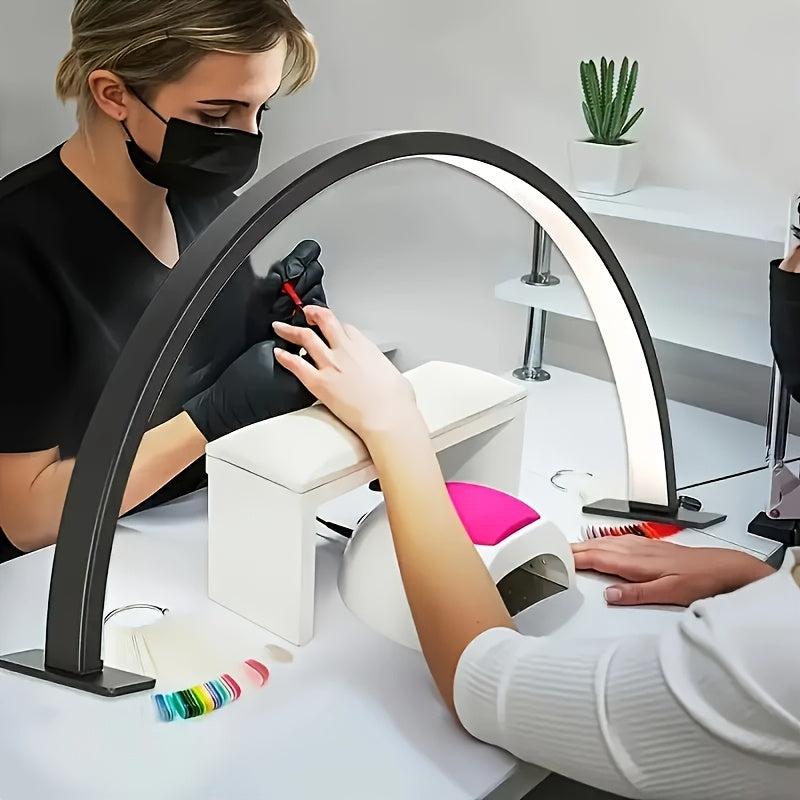 Crescent Moon LED Desk Lamp With USB Power And Metal Body Adjustable Brightness | Temsk