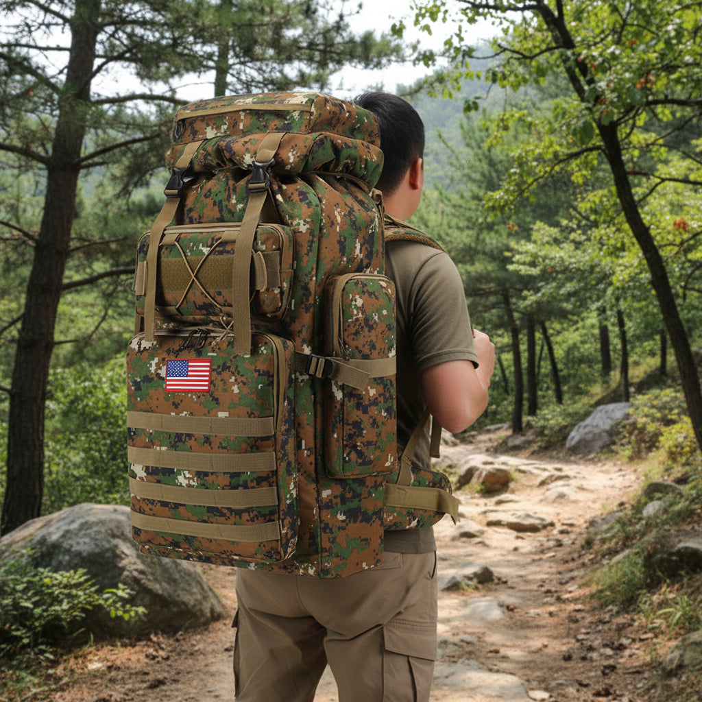 Large Capacity Hiking Daypack For Outdoor Travel And Tactical Use | Temsk