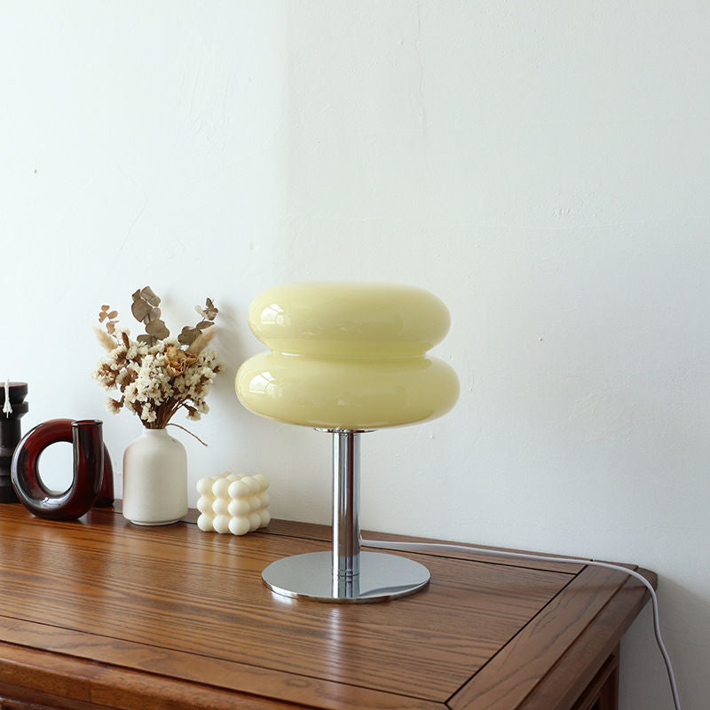 Aurelia Italian Glass Egg Table Lamp With Ambient LED Lighting | Temsk