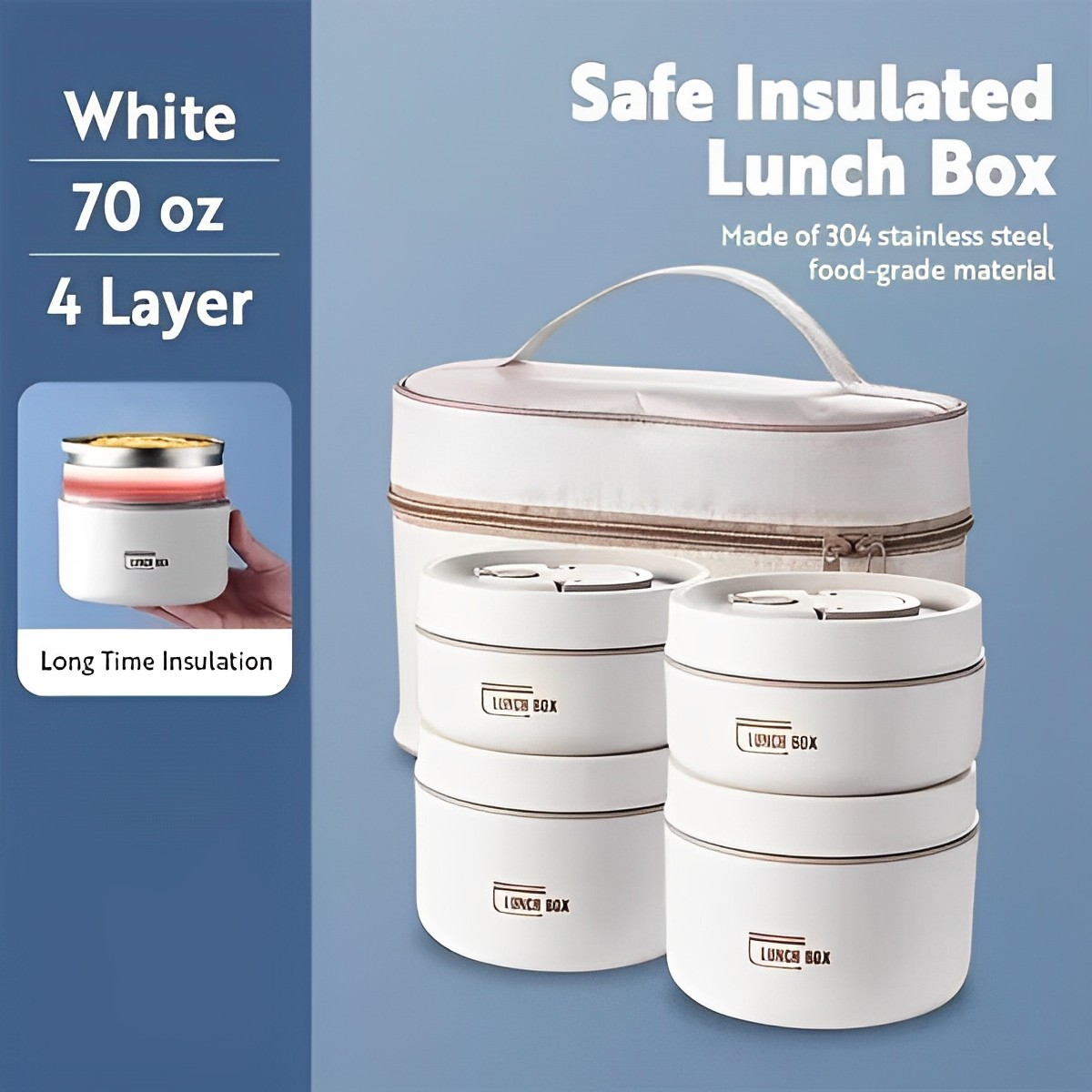 NovaTherm Lunch Box Insulated For Daily On The Move Meals | Temsk