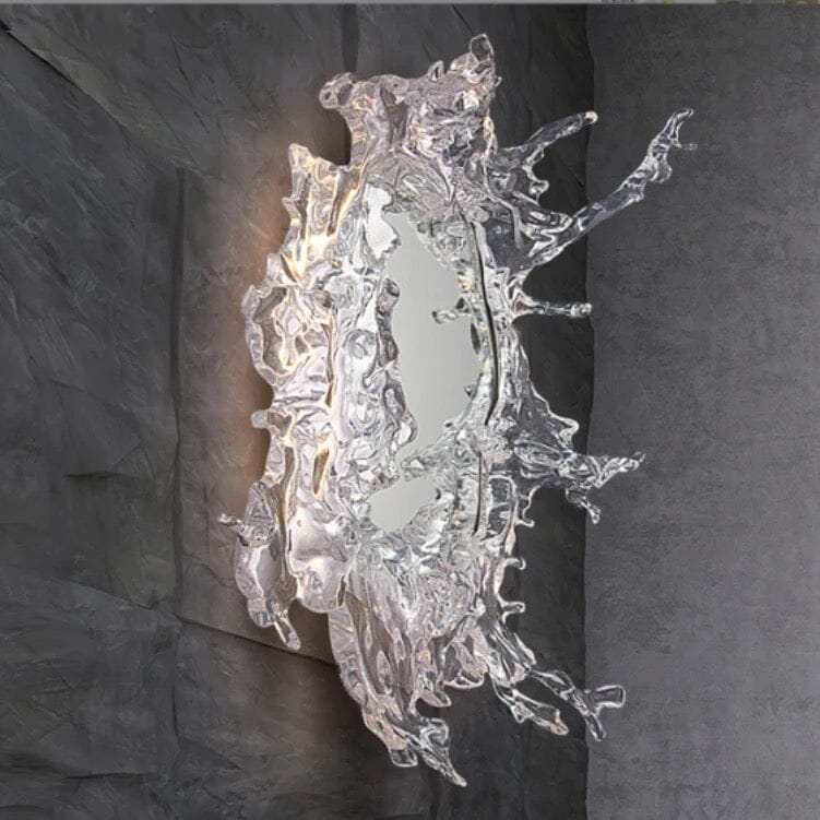 Water Splash LED Mirror with Warm Glow and Waterproof Resin | Temsk