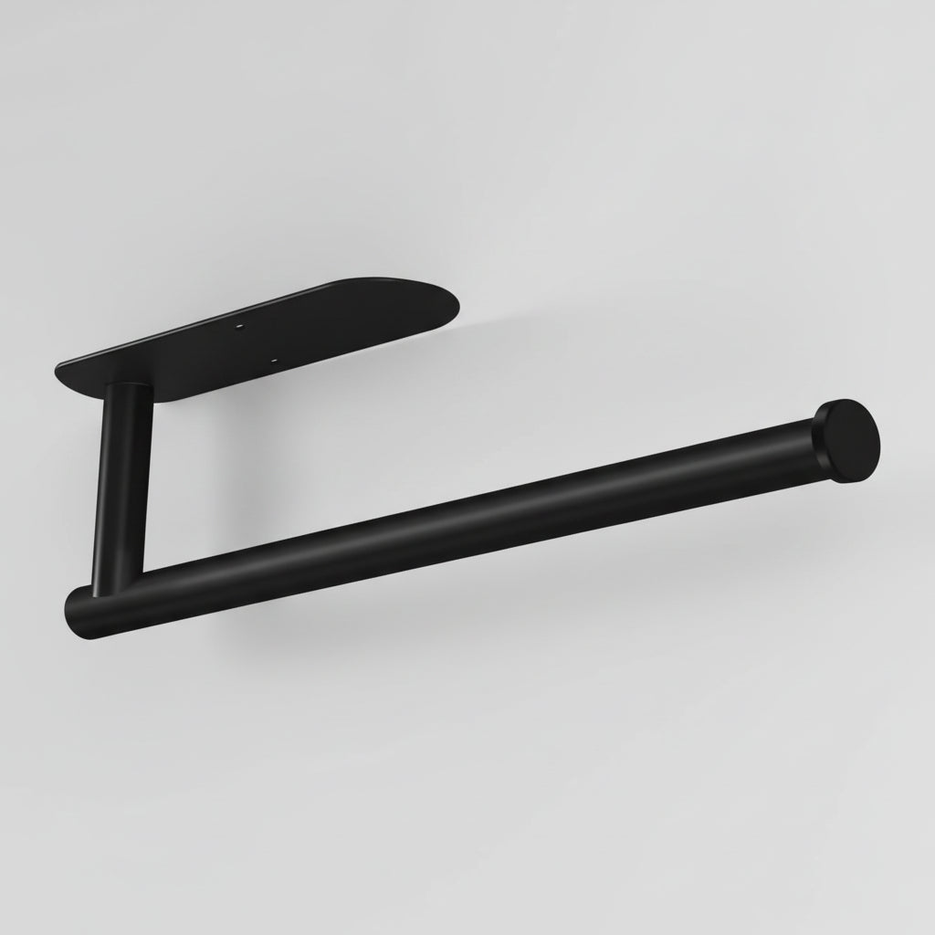 Under Cabinet Paper Towel Holder With Black Finish Stainless Steel | Temsk