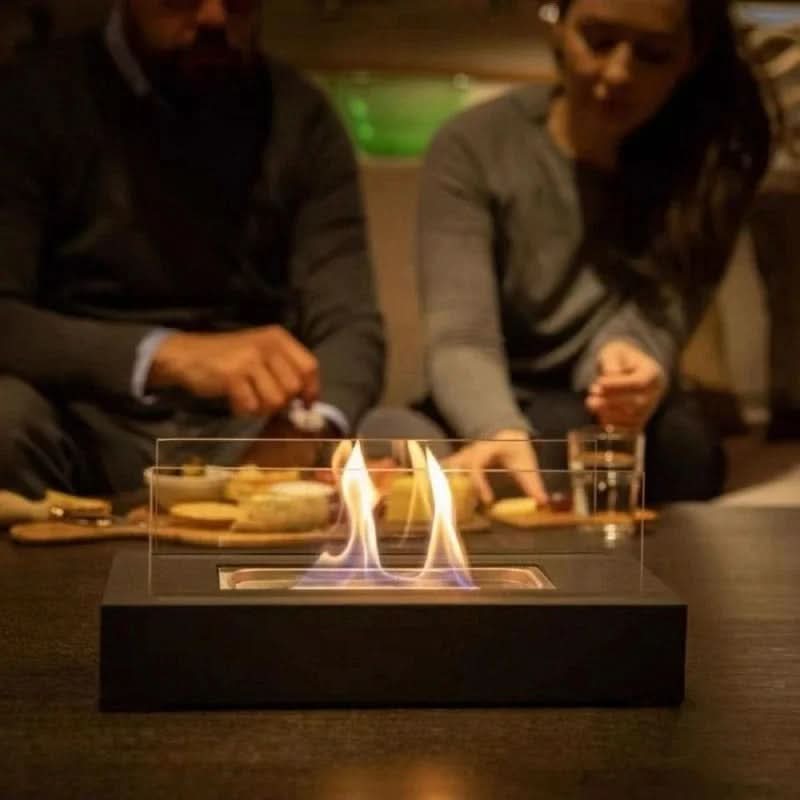 NovaFlame Bioethanolový stolní krb Přenosný pro vnitřní i venkovní použití | Temsk