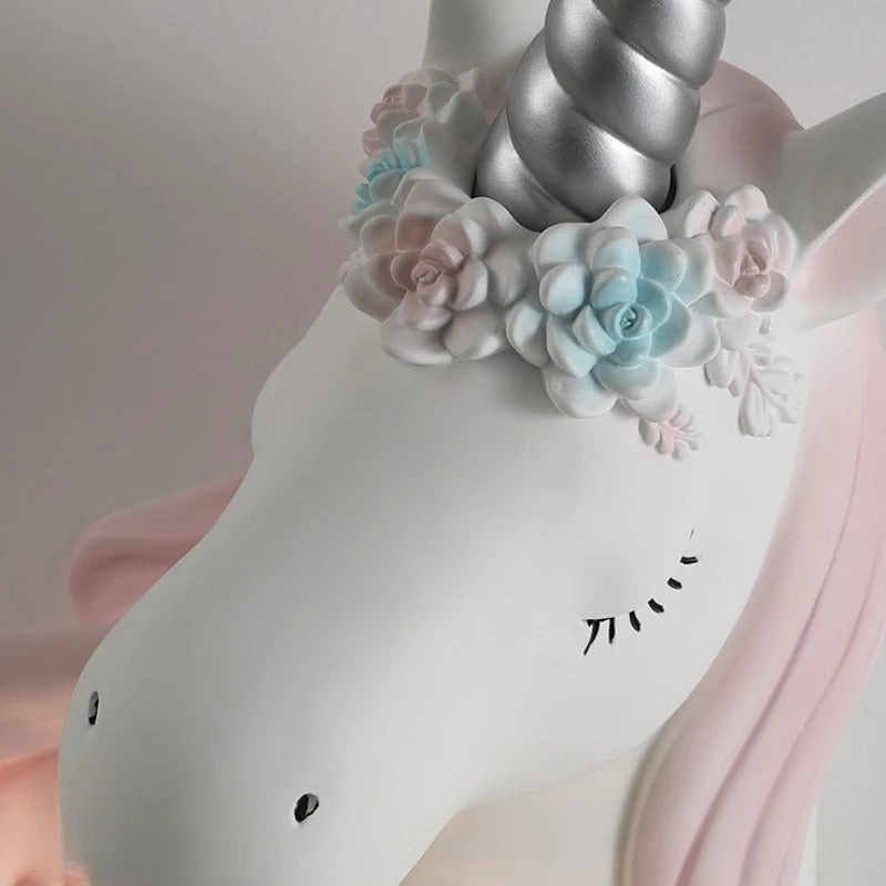 CalmWave Resin Wall Light With Unicorn Design For Serene Glow | Temsk