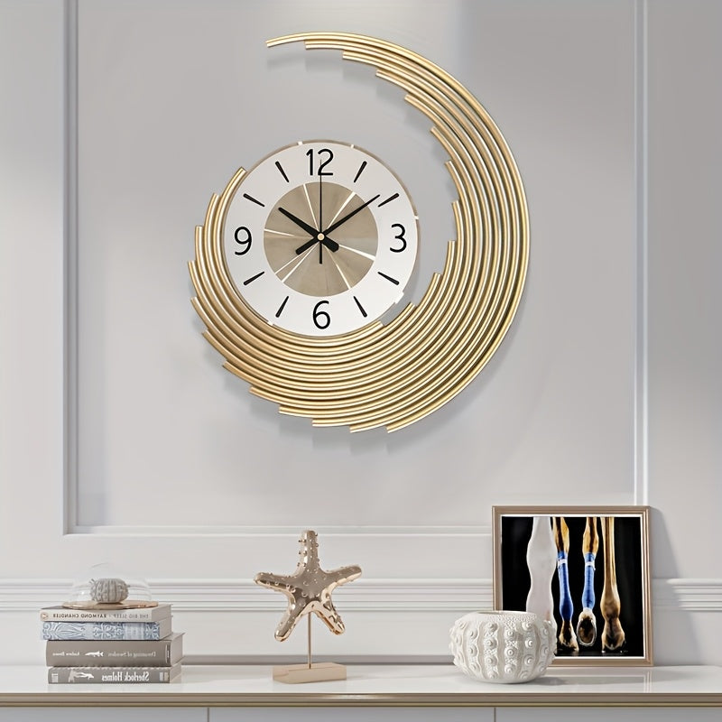 Elegante 3D Metall-Wanduhr mit geräuschlosem Quarzwerk | Temsk