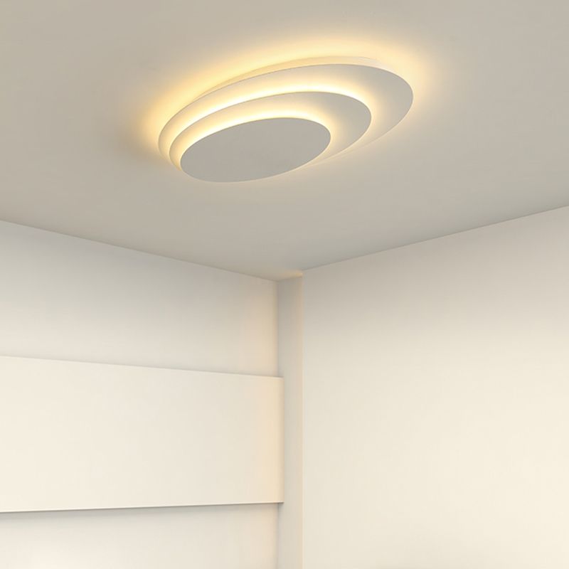 50cm Round LED Ceiling Light Dimmable White For Bedroom And Living Room Acrylic Metal | Temsk