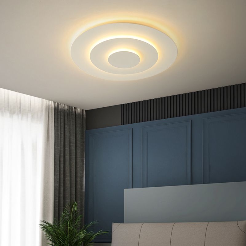 50cm Round LED Ceiling Light Dimmable White For Bedroom And Living Room Acrylic Metal | Temsk