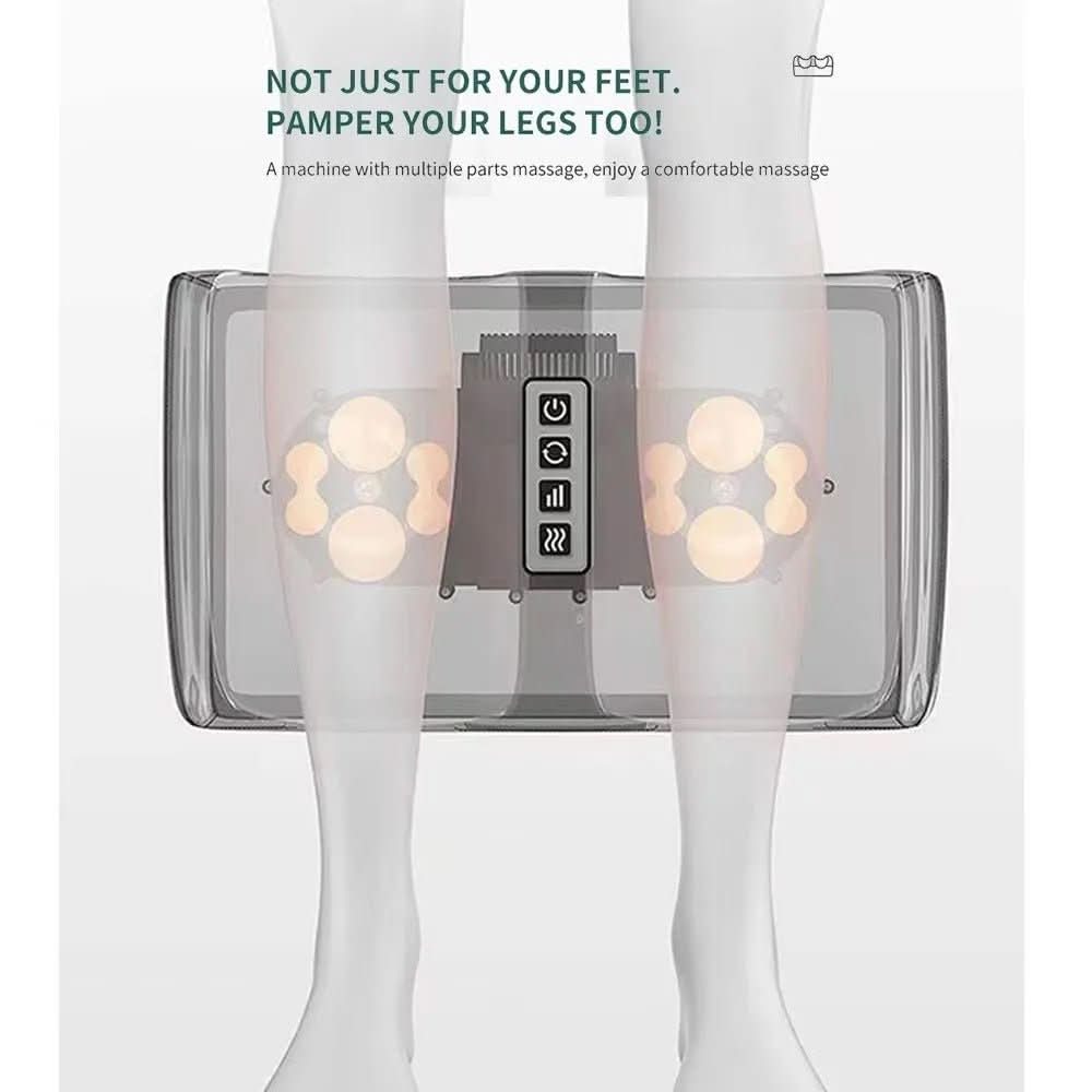 Auralux Shiatsu Foot Massager With Heat Function, 12 3D Massage Balls And Timer | Temsk
