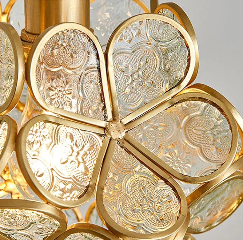 Liora Glass Flower Pendant Light for Living Rooms and Homes | Temsk