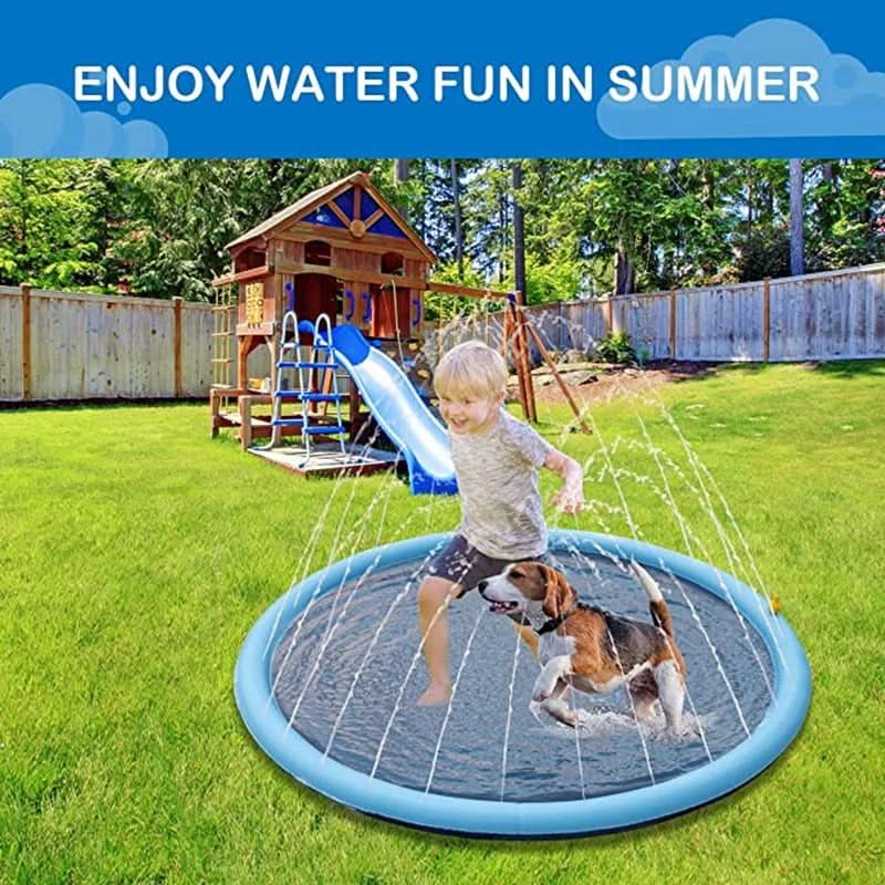 AquaPaws Splash Mat Interactive Water Mat For Dogs In Summer | Temsk
